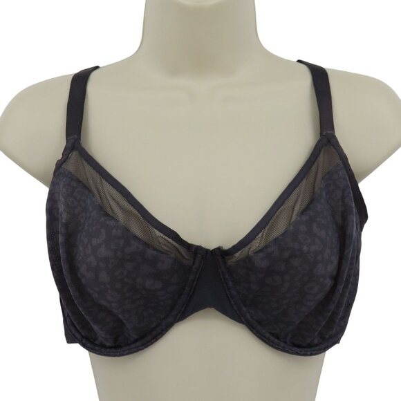 Soma 38DD Unbelievable Lift Perfect Coverage Bra Underwire Animal Print Mesh - Picture 1 of 13